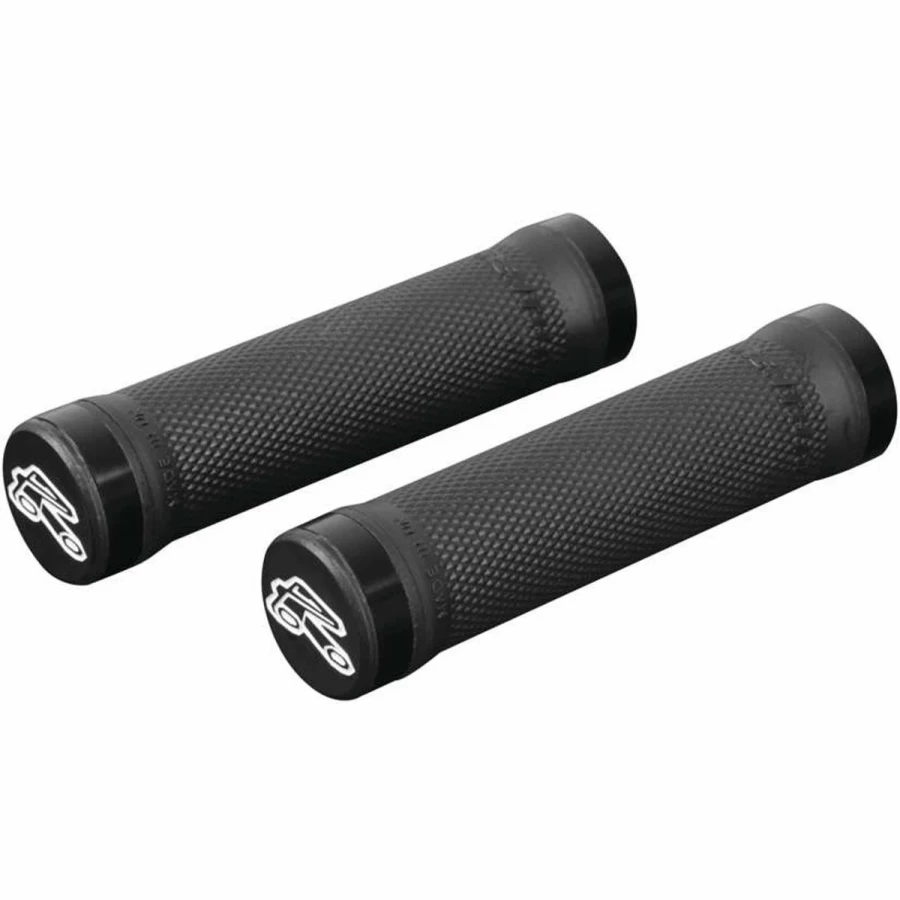 Renthal Ultra Tacky Lock On Grips - Black Motorcycle Handlebar Grips 2022 Model