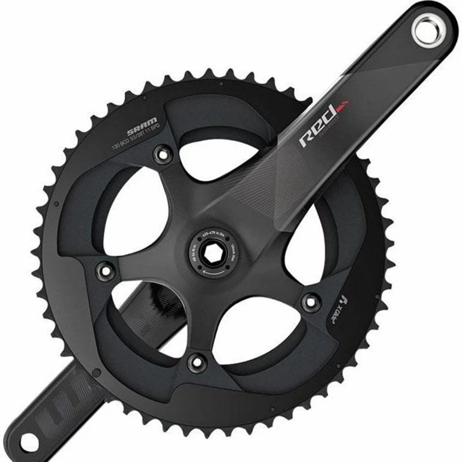 SRAM RED GXP Crankset 2022 - Black, High-Performance Road Bike Crankset