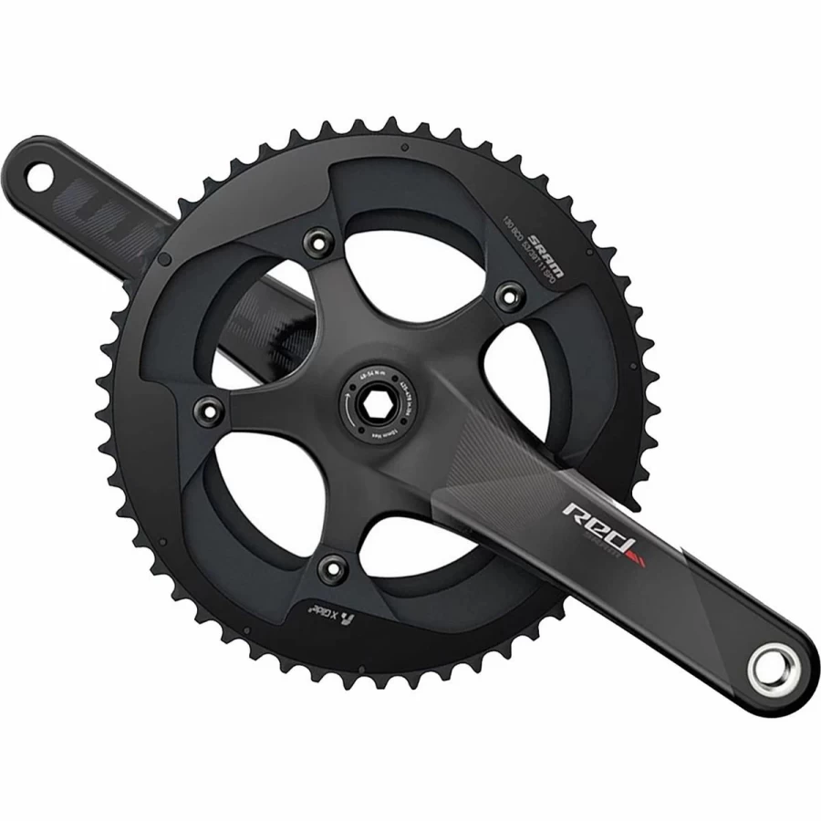 SRAM RED GXP Crankset 2022 - Black, High-Performance Road Bike Crankset