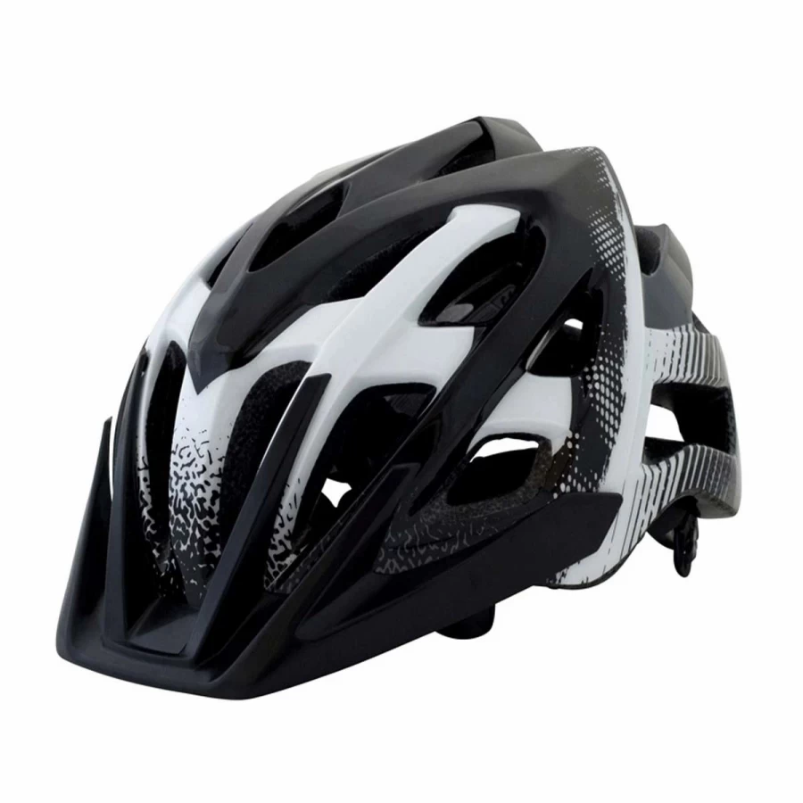 Kali Protectives Avita PC Motorcycle Helmet - Duo White/Black, M/L Size, DOT Certified Off-Road Bike Helmet