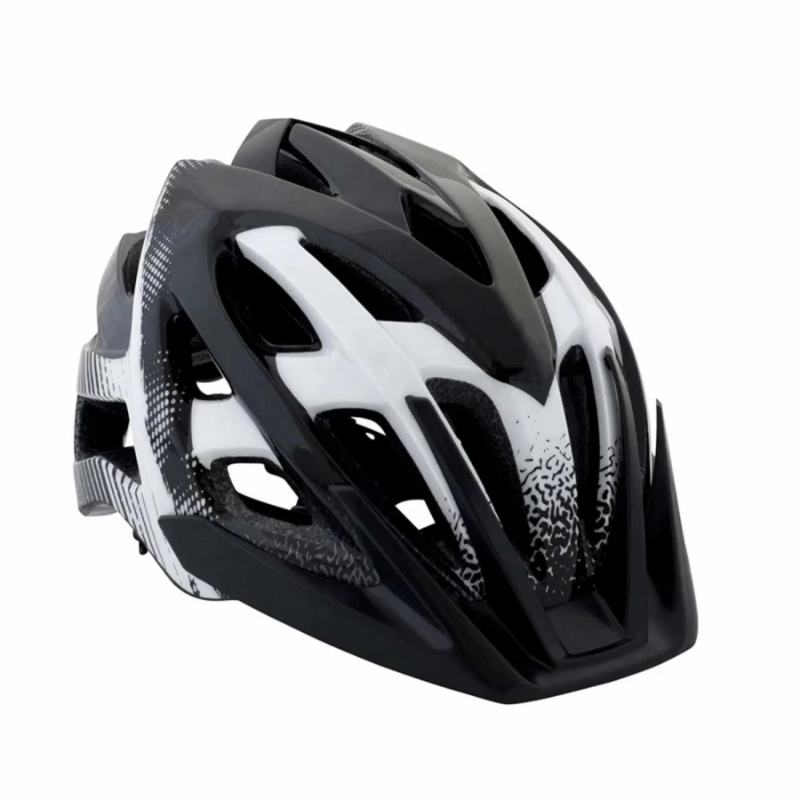 Kali Protectives Avita PC Motorcycle Helmet - Duo White/Black, M/L Size, DOT Certified Off-Road Bike Helmet