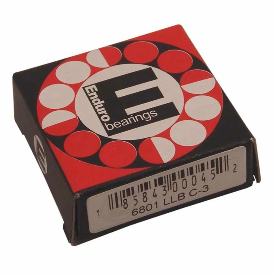 Enduro 6801-2RS Sealed Cartridge Bearing - High Performance Ball Bearing for Industrial and Mechanical Applications