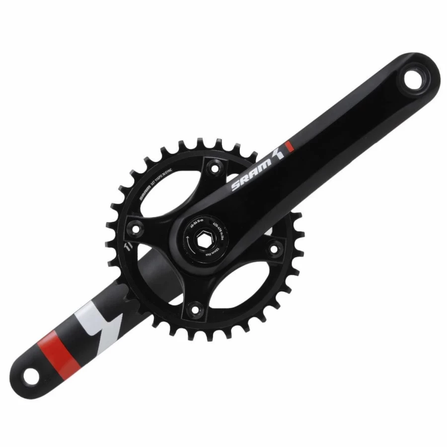 SRAM X1 1400 Crankset - Black Mountain Bike Crankset for High-Performance Cycling
