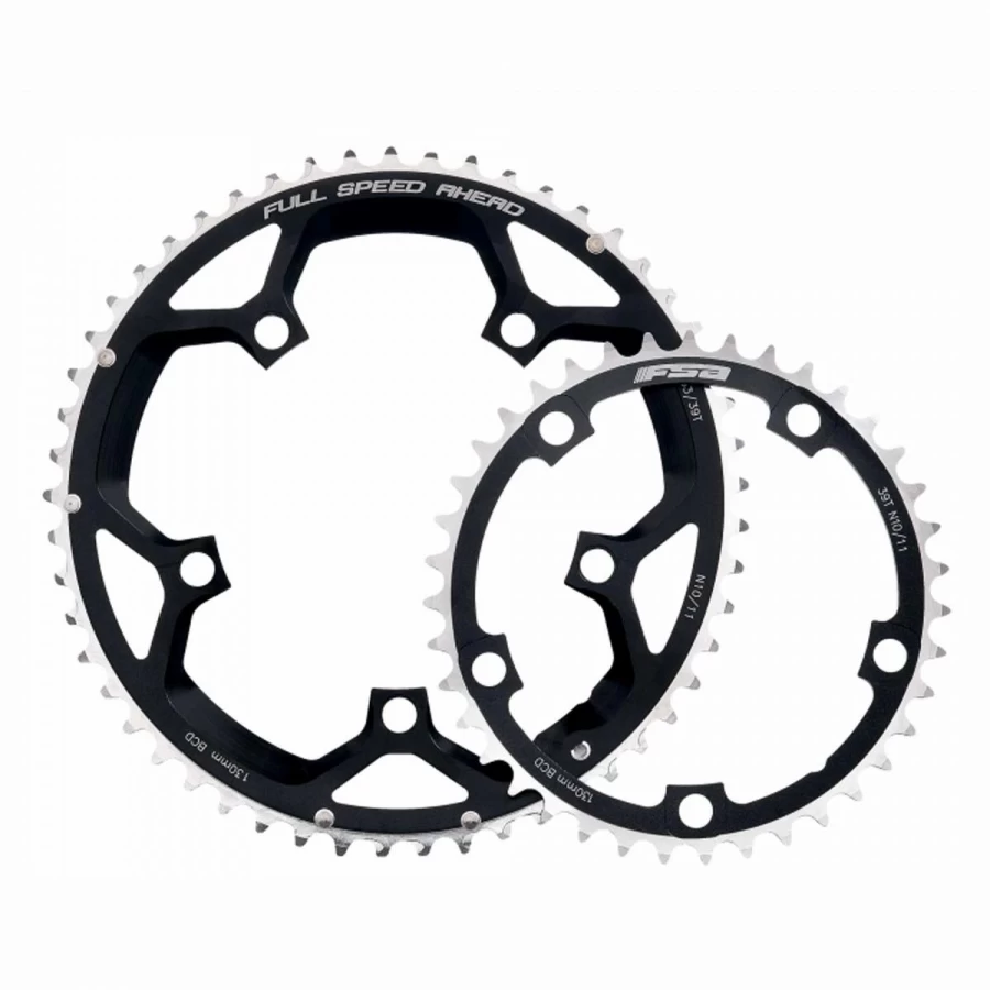 Black FSA Pro Road Chainring - High-Performance Bicycle Crankset