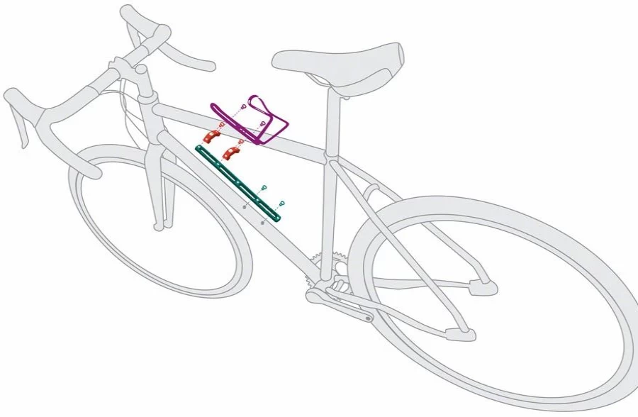 Black B-Rad 4 Base Mount - Bike Accessory by Wolf Tooth Components