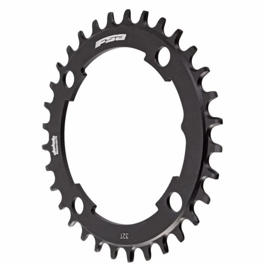 Black FSA Megatooth 1X Chainring - High-Performance Bicycle Chainring for MTB and Road Bikes