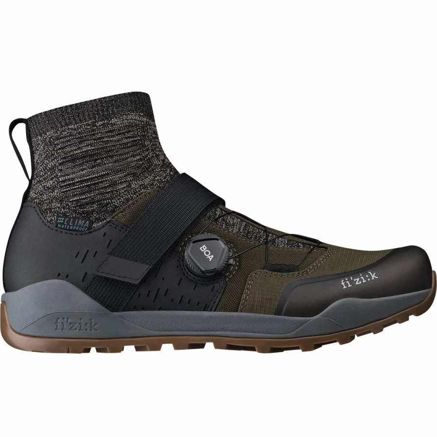 Fizik Terra Clima X2 Cycling Shoes Olive/Caramel - Damaged Packaging