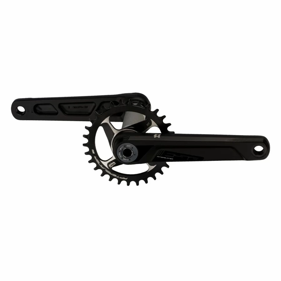 Black FSA Afterburner Modular 1X 392Evo Crankset - High-Performance Bike Crankset