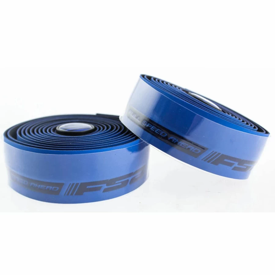 FSA HB178 Handlebar Tape - Cork Gel Comfort Grip, Blue/Black Cycling Bar Tape