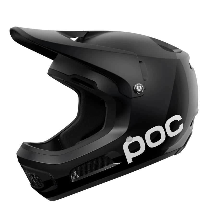 POC Coron Air Spin MIPS Bike Helmet 2022 - Uranium Black Lightweight MTB Cycling Helmet