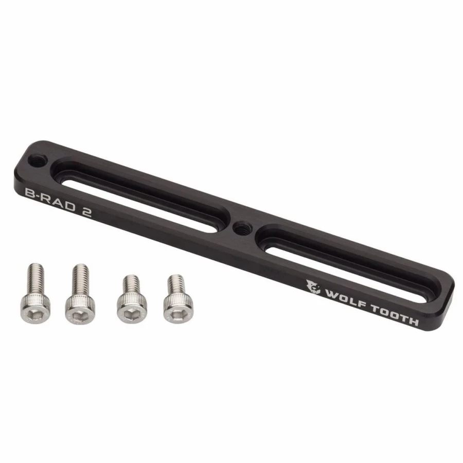 Black Wolf Tooth Components B-Rad 2 Base Mount - Bike Accessory for Secure Storage