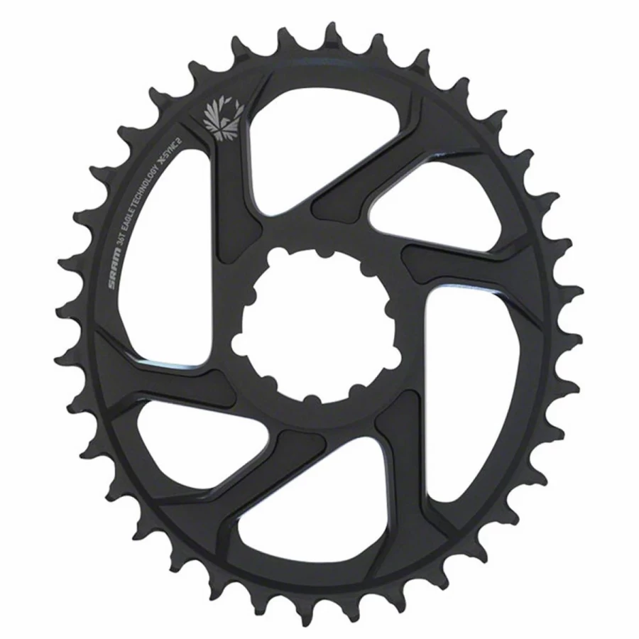 SRAM Eagle X-Sync 2 Oval 12-Speed Chainring - Black (2022) | 1x Drivetrain Compatible | Durable MTB Chainring
