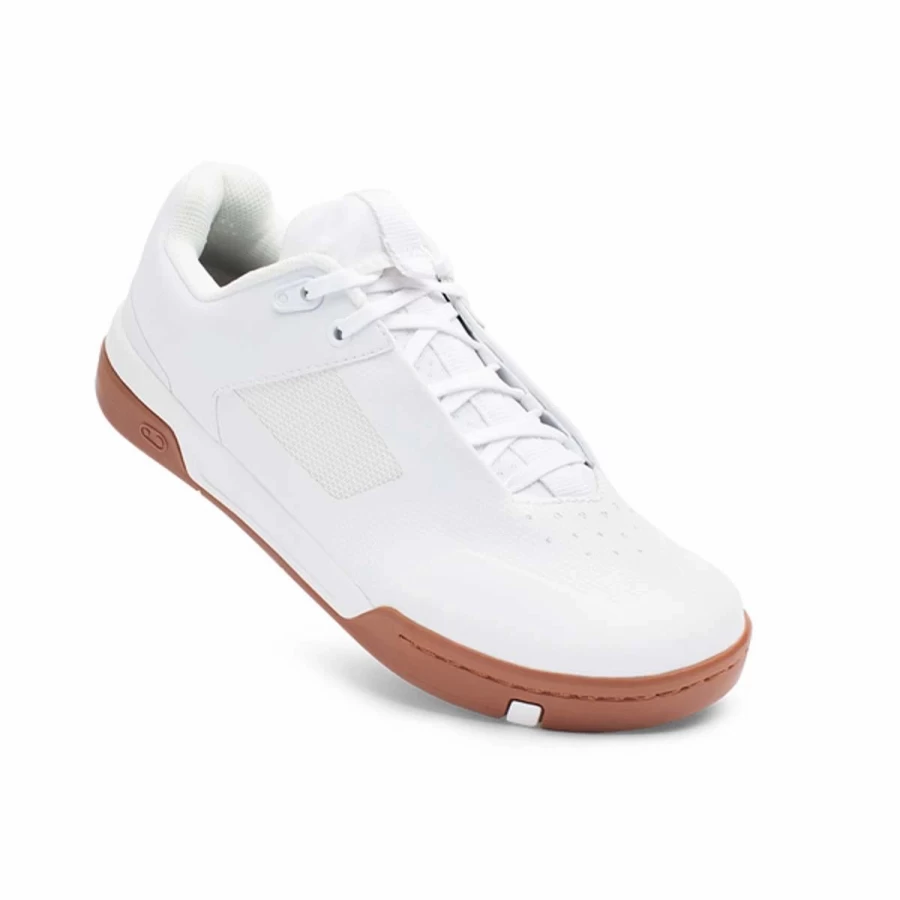 Crank Brothers Stamp Lace MTB Shoes White/White/Gum - Mountain Bike Shoes for Men & Women