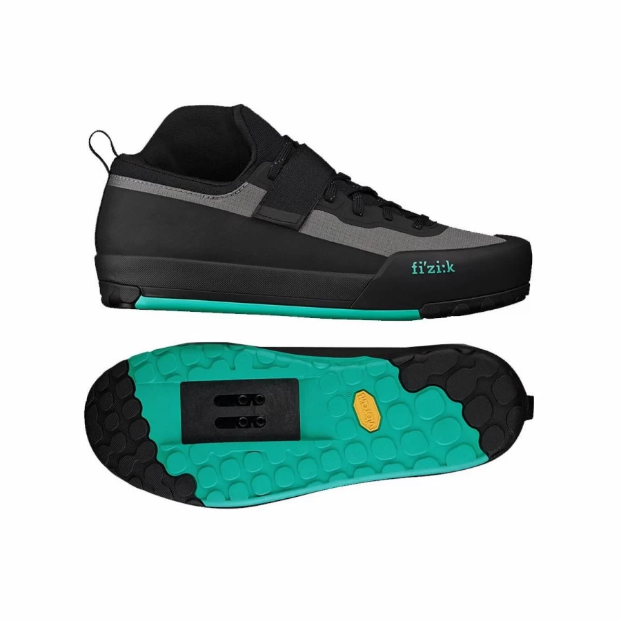 Fizik Gravita Tensor Mountain Bike Shoes Gray Aqua Marine - Damaged Packaging