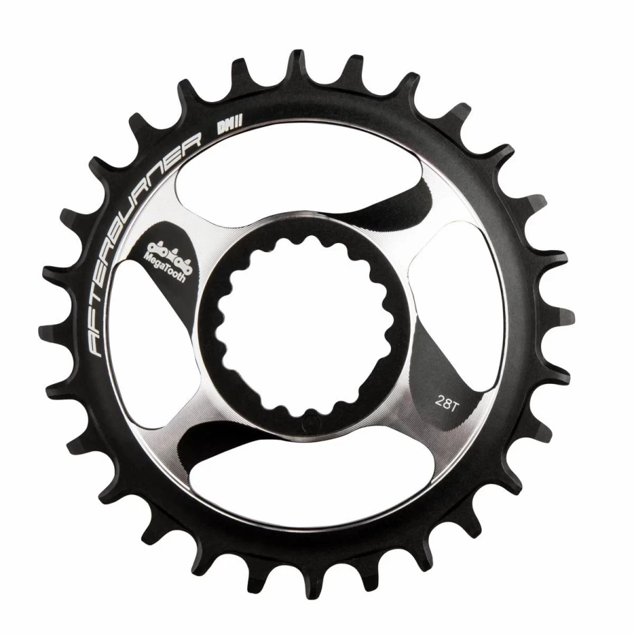 Black FSA Afterburner DM 1X MTB Chainring - High-Performance Mountain Bike Chainring