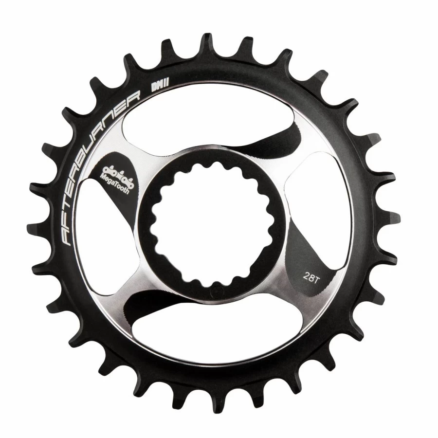 Black FSA Afterburner DM 1X MTB Chainring - High-Performance Mountain Bike Chainring