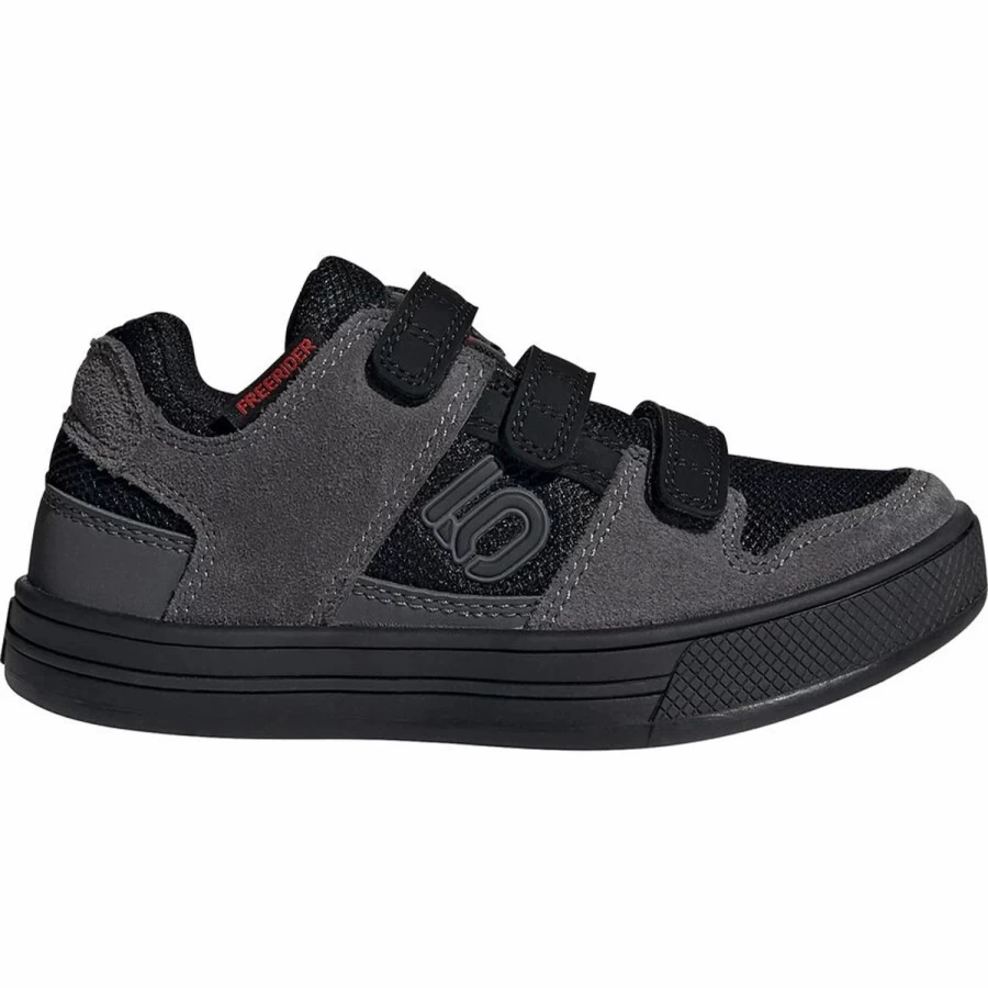 Five Ten Freerider Kids MTB Shoes - Grey Five/Core Black/Grey Four Mountain Bike Shoes for Children