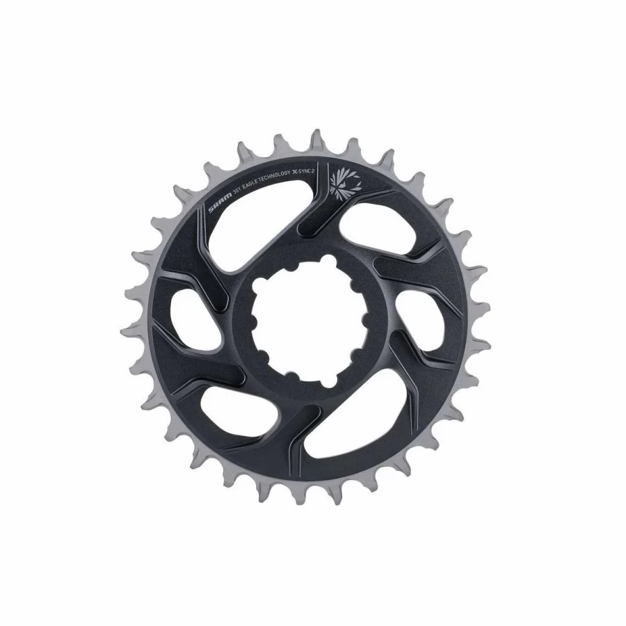 SRAM X-Sync 2 Chainring - 30T Direct Mount 6mm Offset - Eagle Compatible (Lunar/Polar Gray)