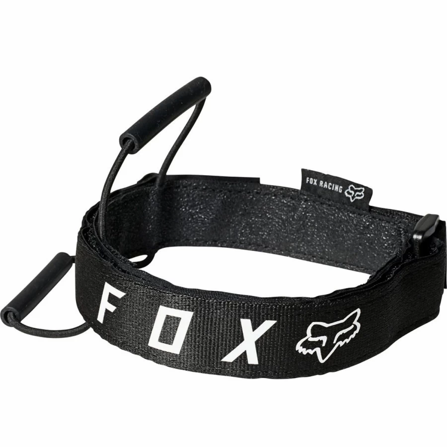 Fox Racing Enduro Strap 2022 - Black MTB Knee Guards for Mountain Biking