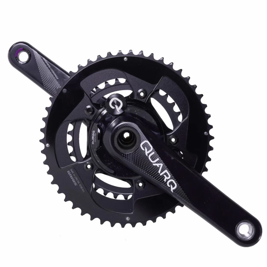 SRAM Quarq DZero Power Meter Crankset - DUB Spindle, Carbon Arms, 110 BCD, Power Meter Included