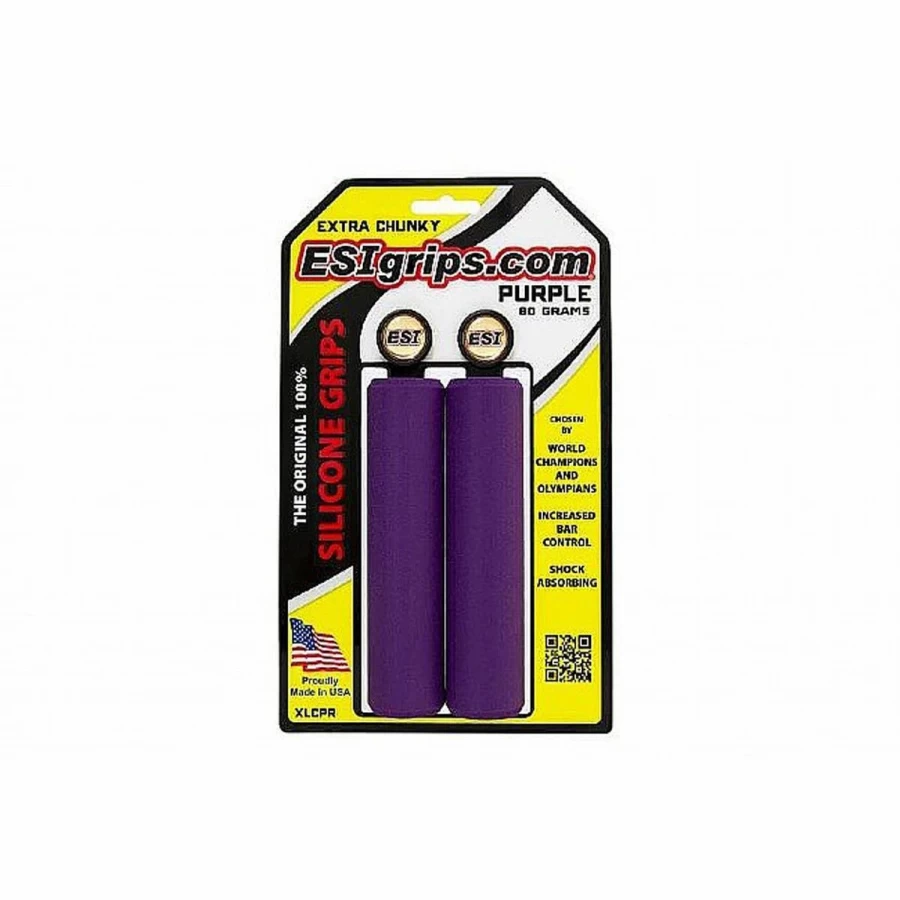 Extra Chunky MTB Silicone Grips - Premium Mountain Bike Handlebar Grips for Comfort and Control
