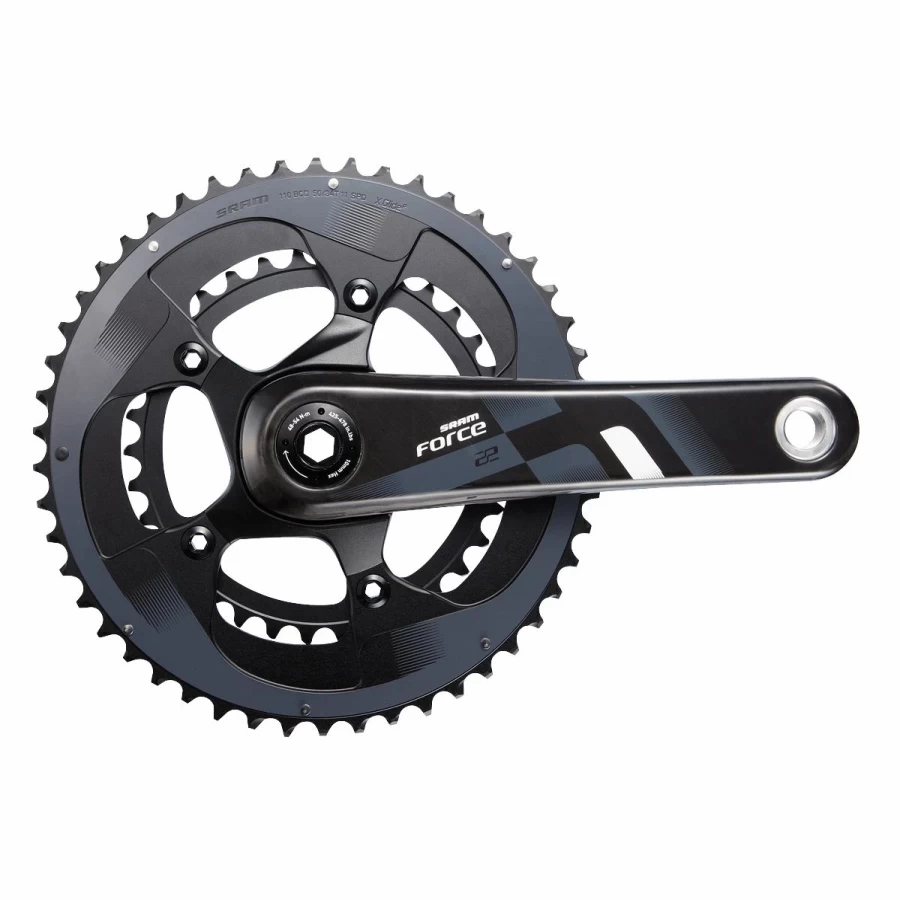SRAM Force 22-Speed BB30 Carbon Fiber Road Bike Crankset 170mm 110BCD 2022 Model