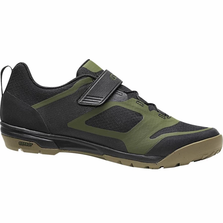 Giro Ventana MTB Shoes - Black/Olive Cycling Shoes for Mountain Biking