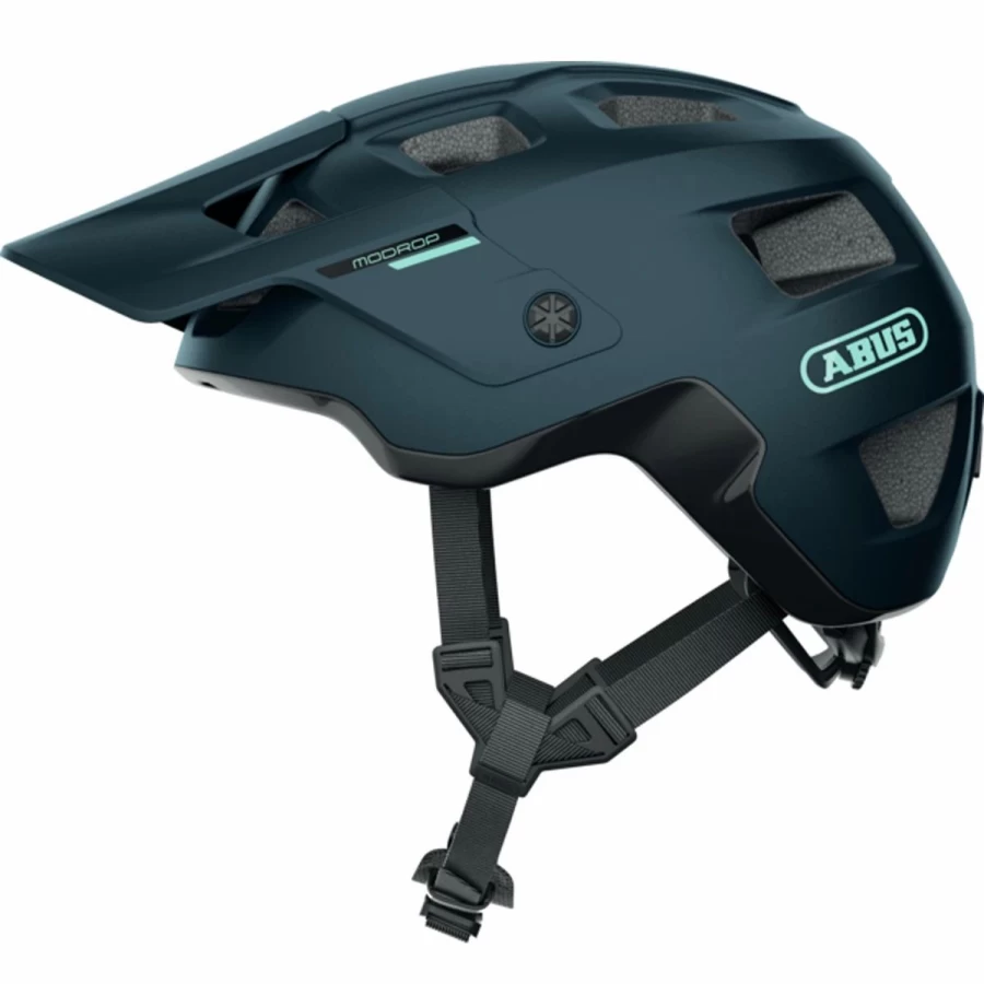Abus Modrop Mountain Bike Helmet - Damaged Packaging, Lightweight & Durable Cycling Gear for Off-Road Safety