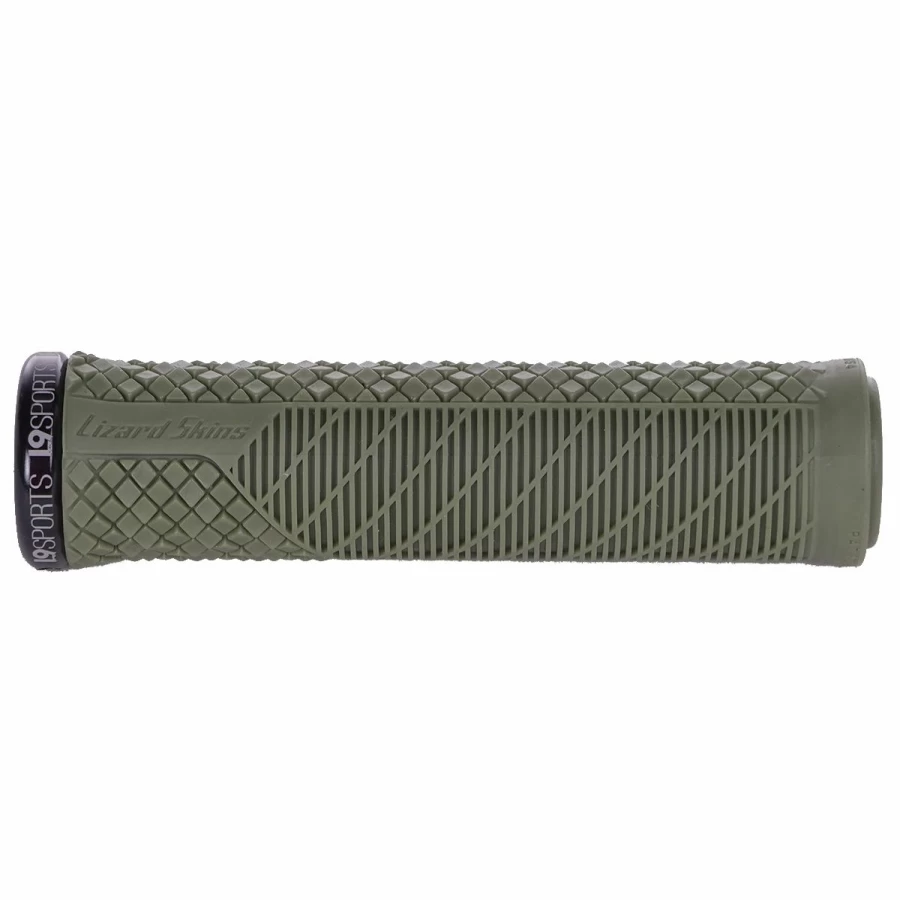 Lizard Skins Charger Evo Lock-On Bike Grips with Secure Single Clamp and L9 Logo for Enhanced Cycling Performance