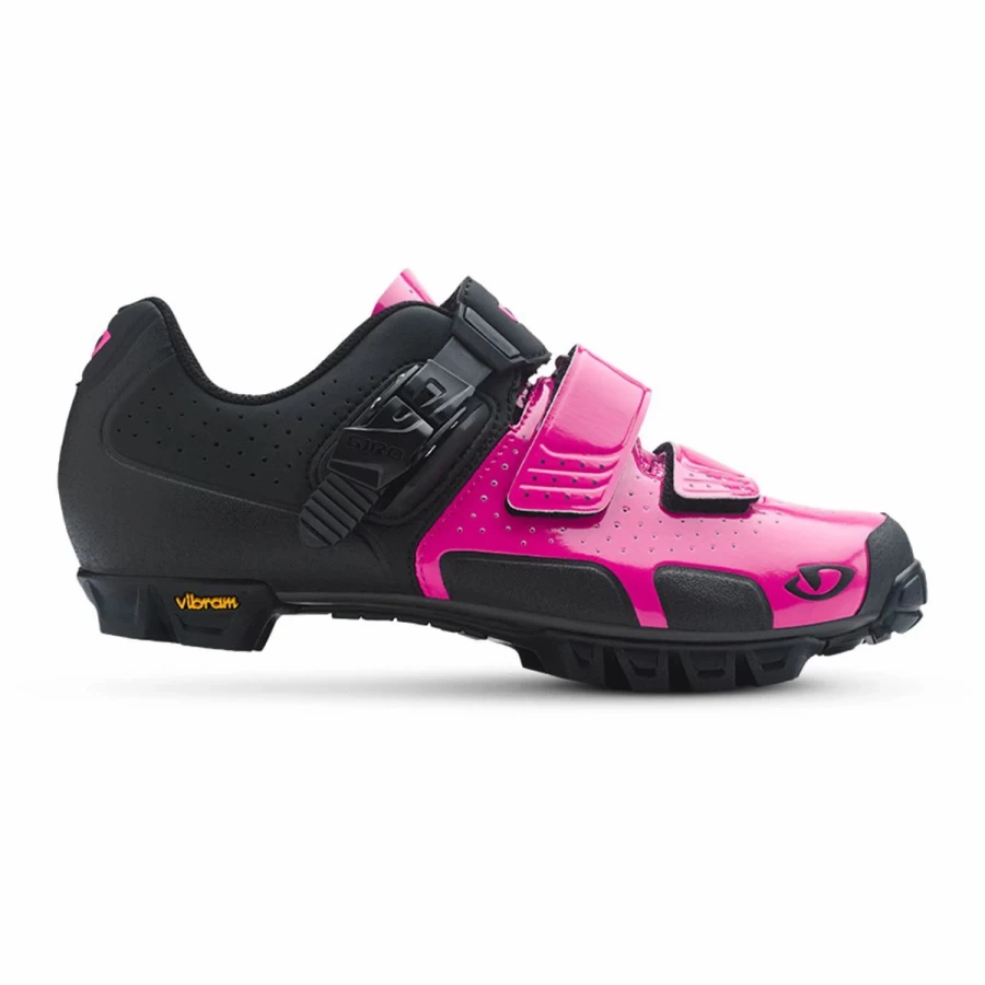 Giro Sica VR70 Women's Bright Pink/Black Mountain Bike Shoes – MTB Cycling Shoes for Women