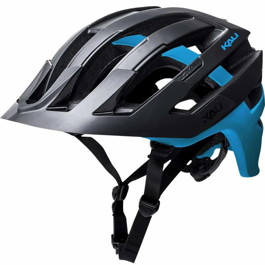 Kali Interceptor Bike Helmet Matte Black/Blue - Lightweight MTB & Road Cycling Helmet for Men & Women - M/L Size