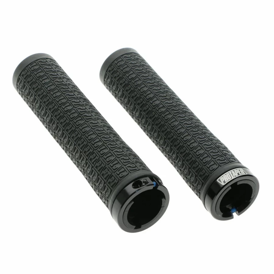 Protaper Single Lock MTB Grips - Black Meat Hammer Design for Enhanced Grip and Control