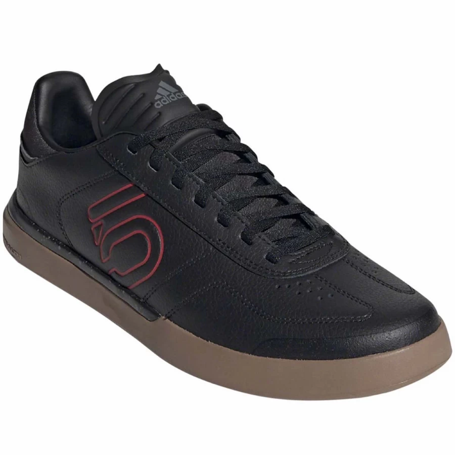 Five Ten Sleuth DLX PU Flat Shoes for Men - Black, Scarlet & Gum Colorway - Size 11