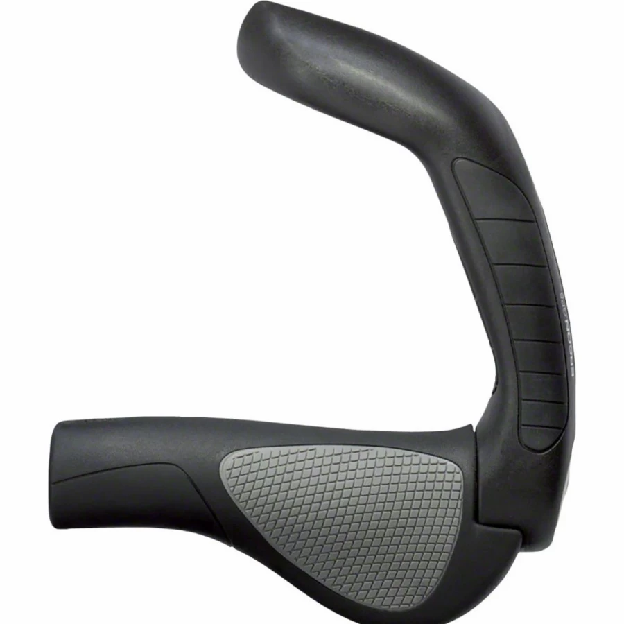 * Ergon GP5 Black/Gray MTB Grips - Premium Mountain Bike Handlebar Grips for Comfort & Control