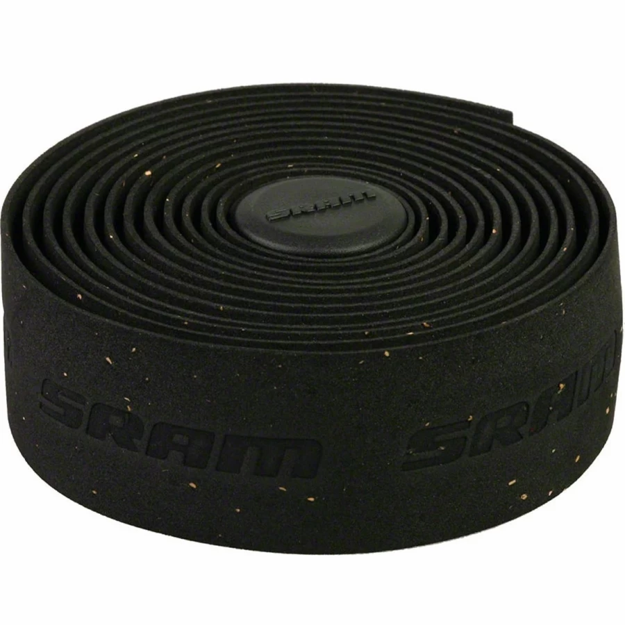 SRAM SuperCork Handlebar Tape 2022 - Black, Comfort Bike Bar Grip for Road & Mountain Bikes