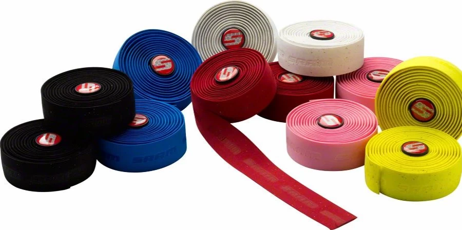 SRAM SuperCork Adhesive Bicycle Handlebar Tape - Premium Cork Grip Wrap (White)