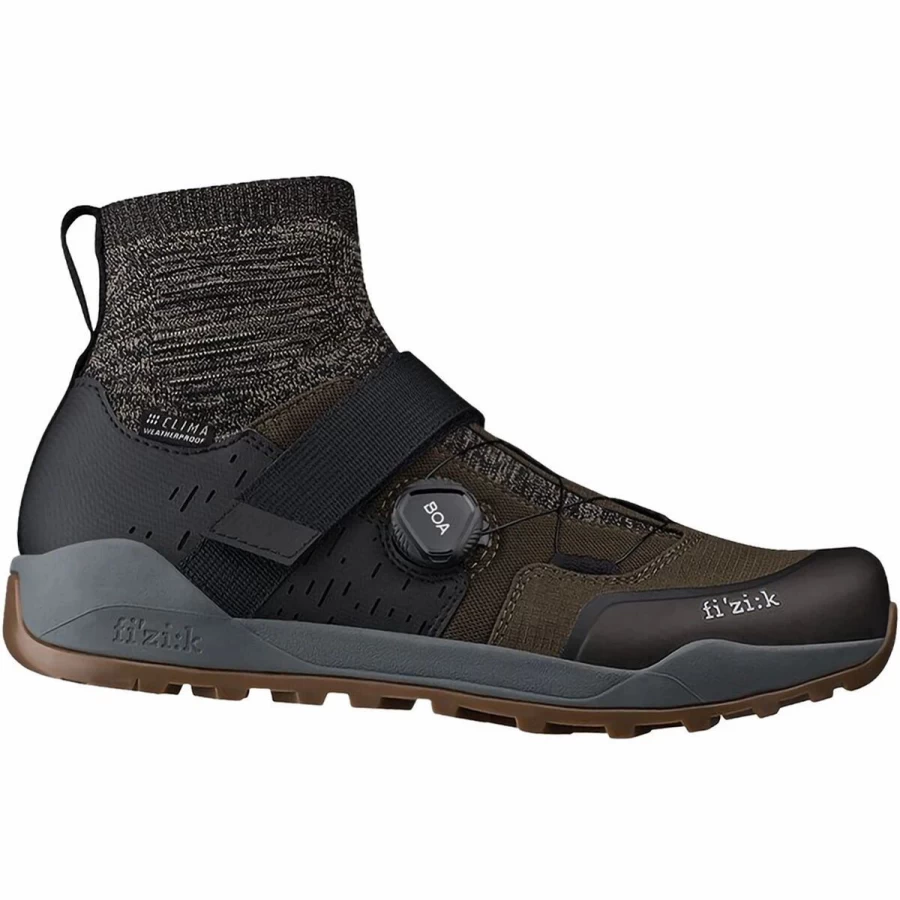 Fizik Terra Clima X2 MTB Shoes Olive/Caramel - Damaged Packaging | Mountain Bike Cycling Footwear