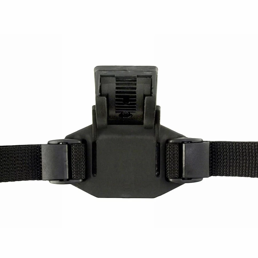 Niterider Camlock Multi-Position Helmet Mount - Black Universal Bike Light Attachment for Secure Adjustable Fit